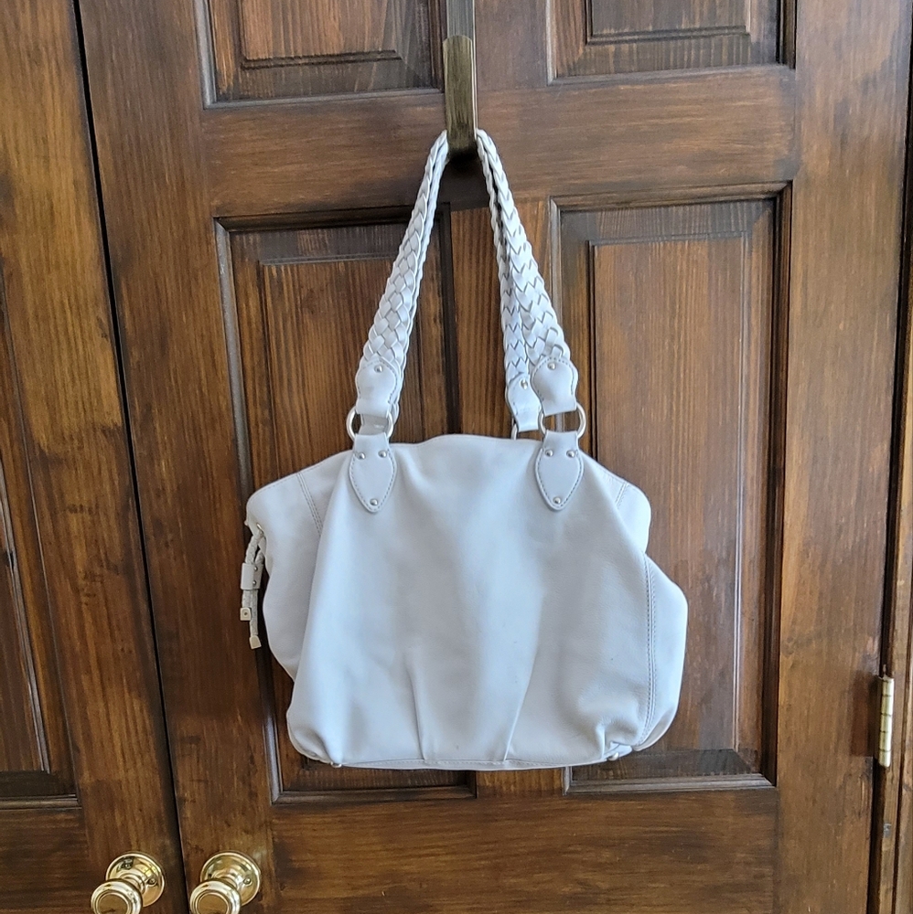 Michael Kors White Shoulder Bag with Braided Straps - Picture 3 of 14